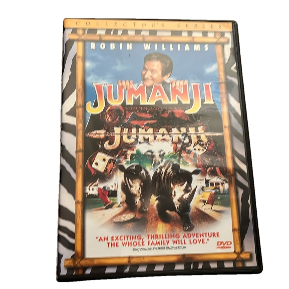 Jumanji DVD featuring Robin Williams
